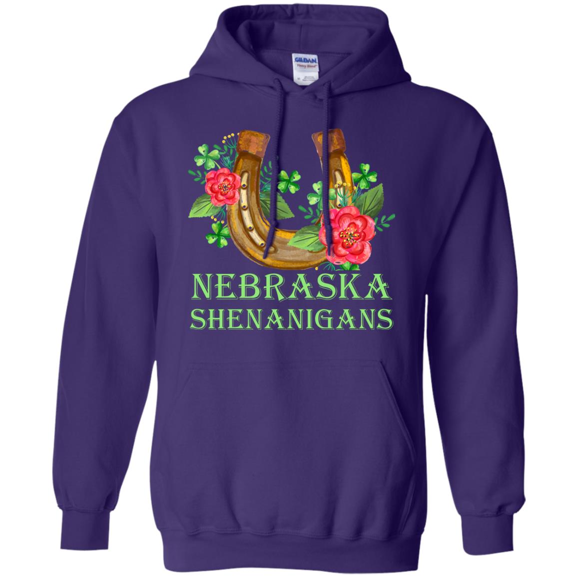 Horse Lover T-shirt Nebraska Shenanigans Purple