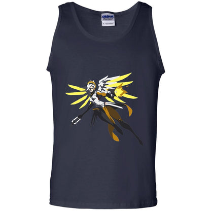 Overwatch Mercy Battle Ready Spray T-Shirt Navy
