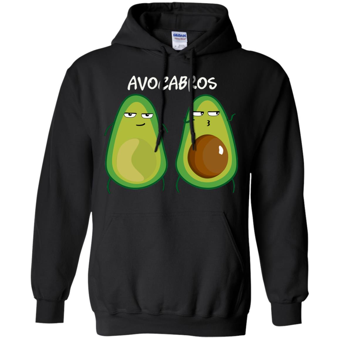 Funny Avocado T-shirt For Bros And Vegans Black