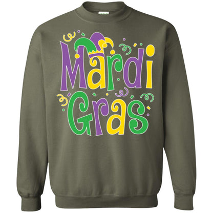 Mardi Gras T-shirt Mardi Gras Party T-shirt Military Green