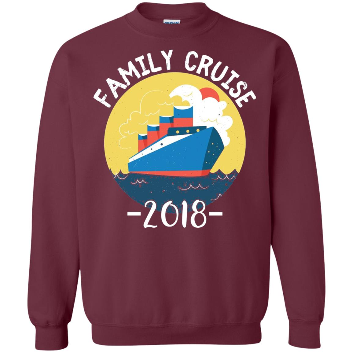 Summer Holiday T-shirt Family Cruise 2018 Maroon