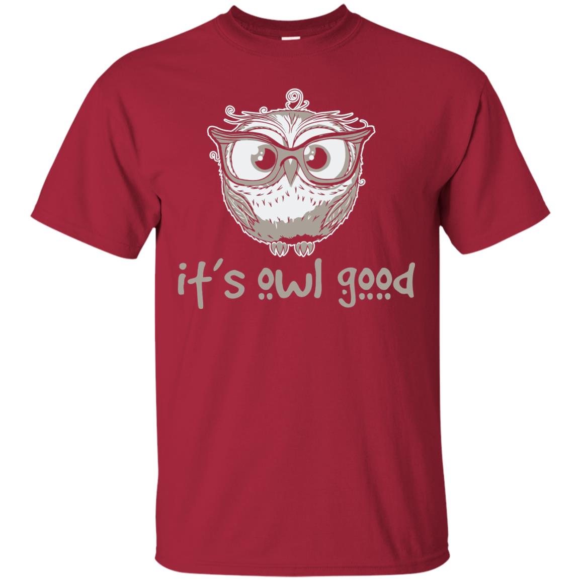 It_s Owl Good Funny Owl Lover T-shirt Cardinal