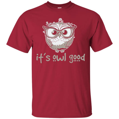 It_s Owl Good Funny Owl Lover T-shirt Cardinal