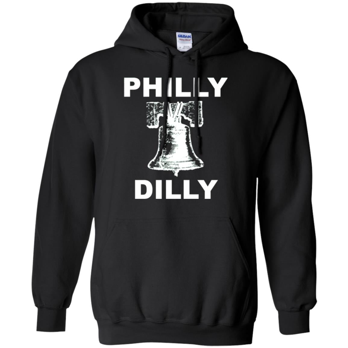 Football T-shirt Philly Dilly With Liberty Bell And Crack Philadelphia Black