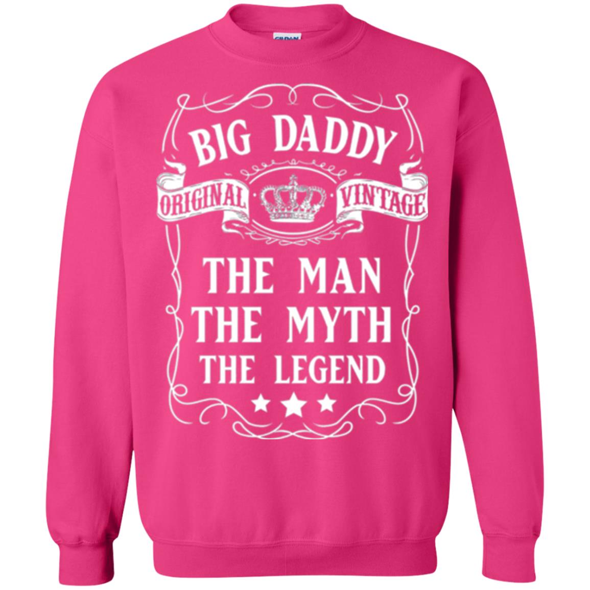 Big Daddy Original Vintage The Man Myth Legend Grandfather T-shirt Heliconia