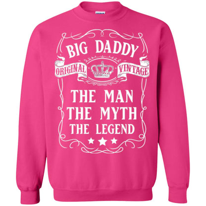 Big Daddy Original Vintage The Man Myth Legend Grandfather T-shirt Heliconia