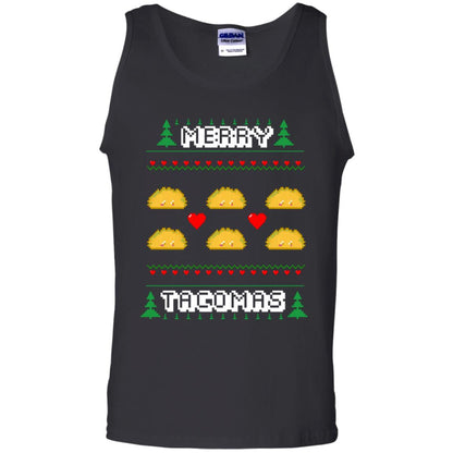 Merry Tacomas X-mas Gift Shirt For Taco Lovers Black
