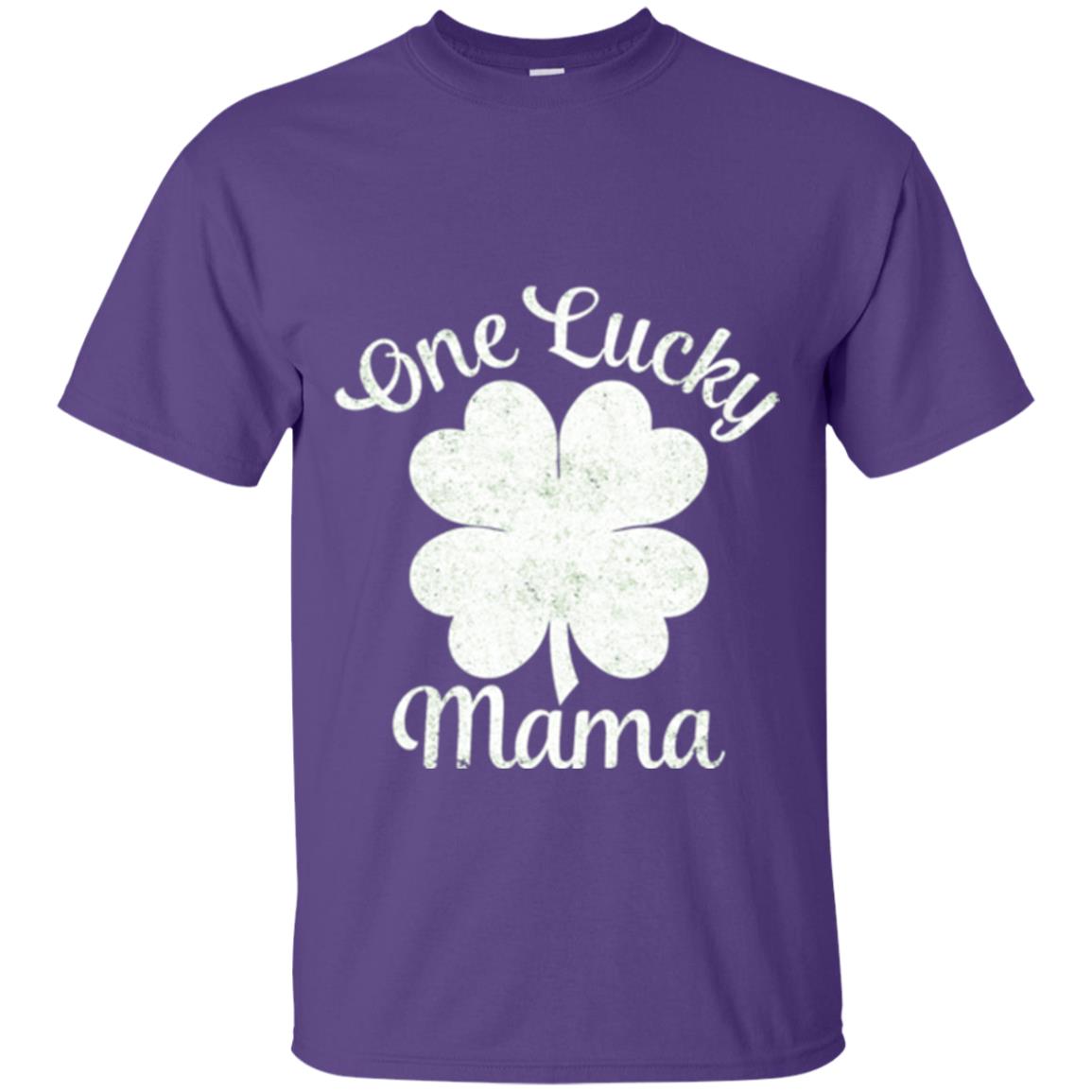 One Lucky Shamrock Mama St. Patrick's Day T-shirt Purple