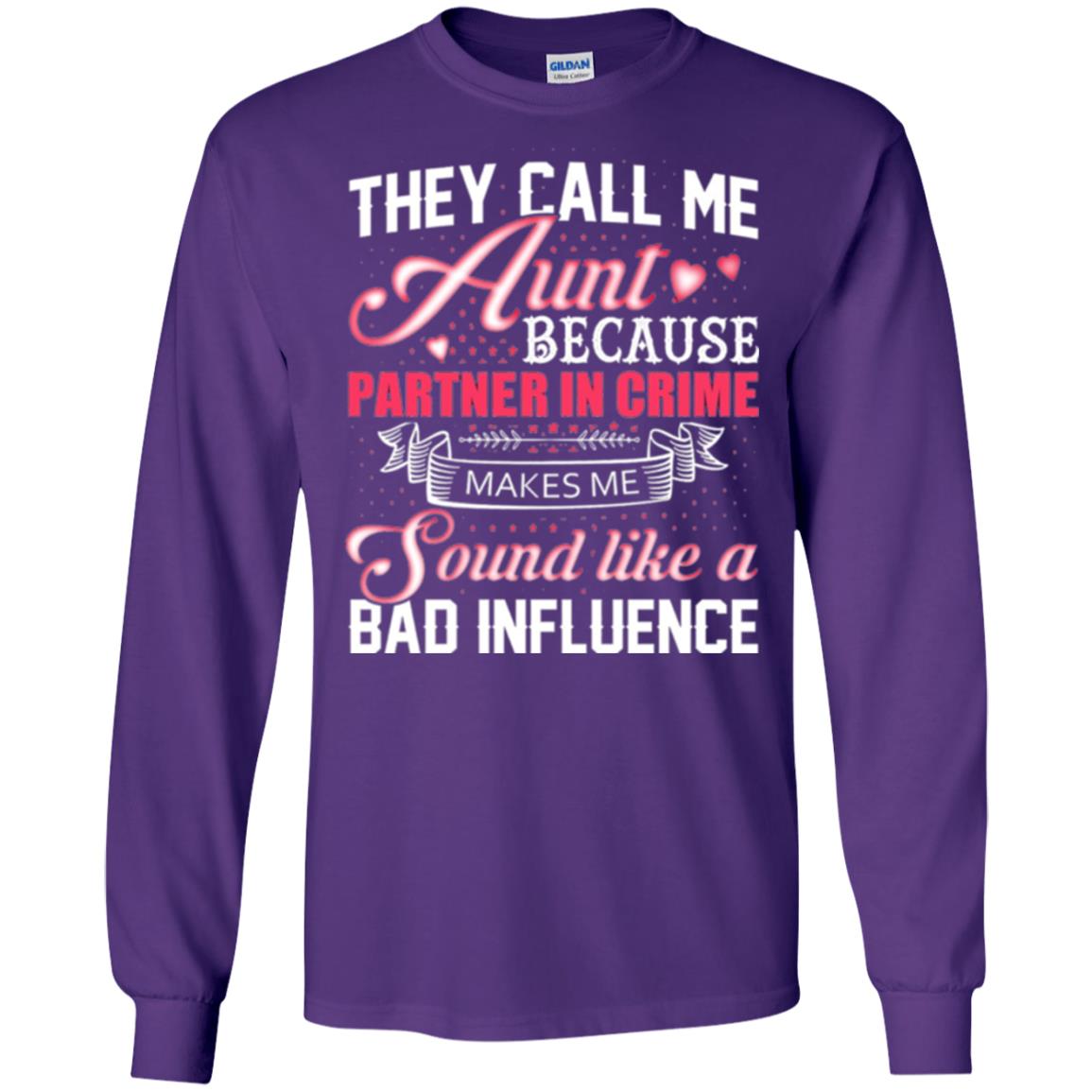 Aunt T-shirt They Call Me Aunt Purple