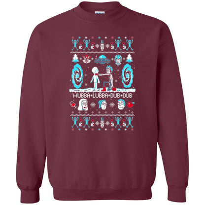 Cartoon T-shirt Build A Snowmorty Maroon