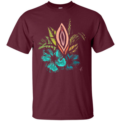 Vagina Tropical T-shirt Maroon