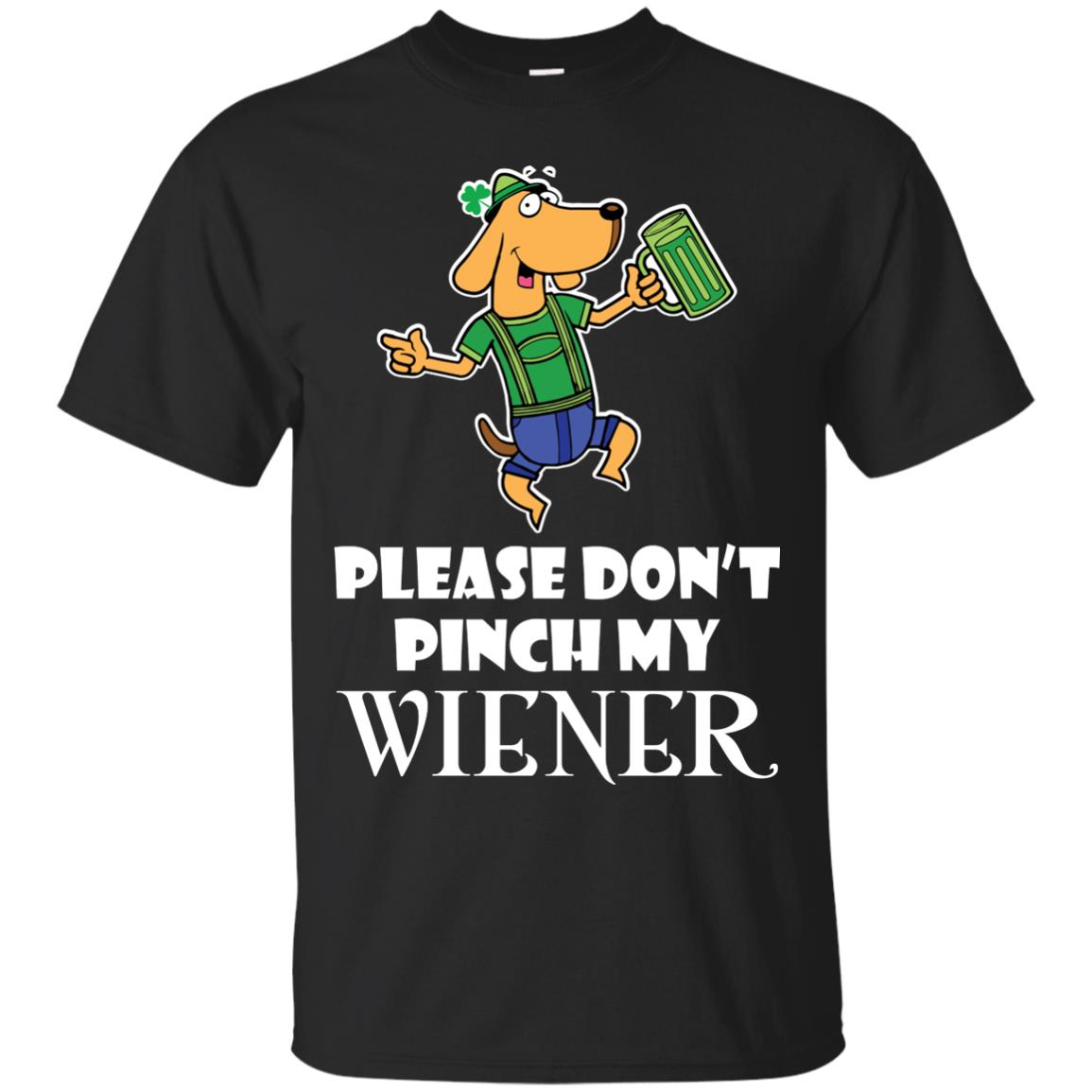 Please Don’t Pinch My Wiener Dog Lover Gift Shirt Black