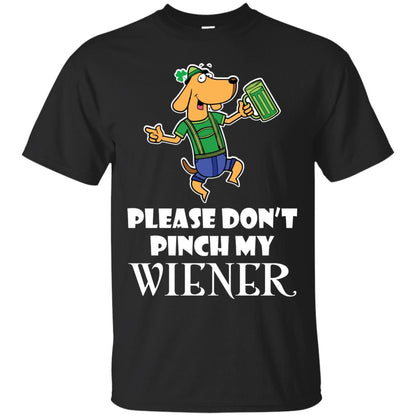 Please Don’t Pinch My Wiener Dog Lover Gift Shirt Black