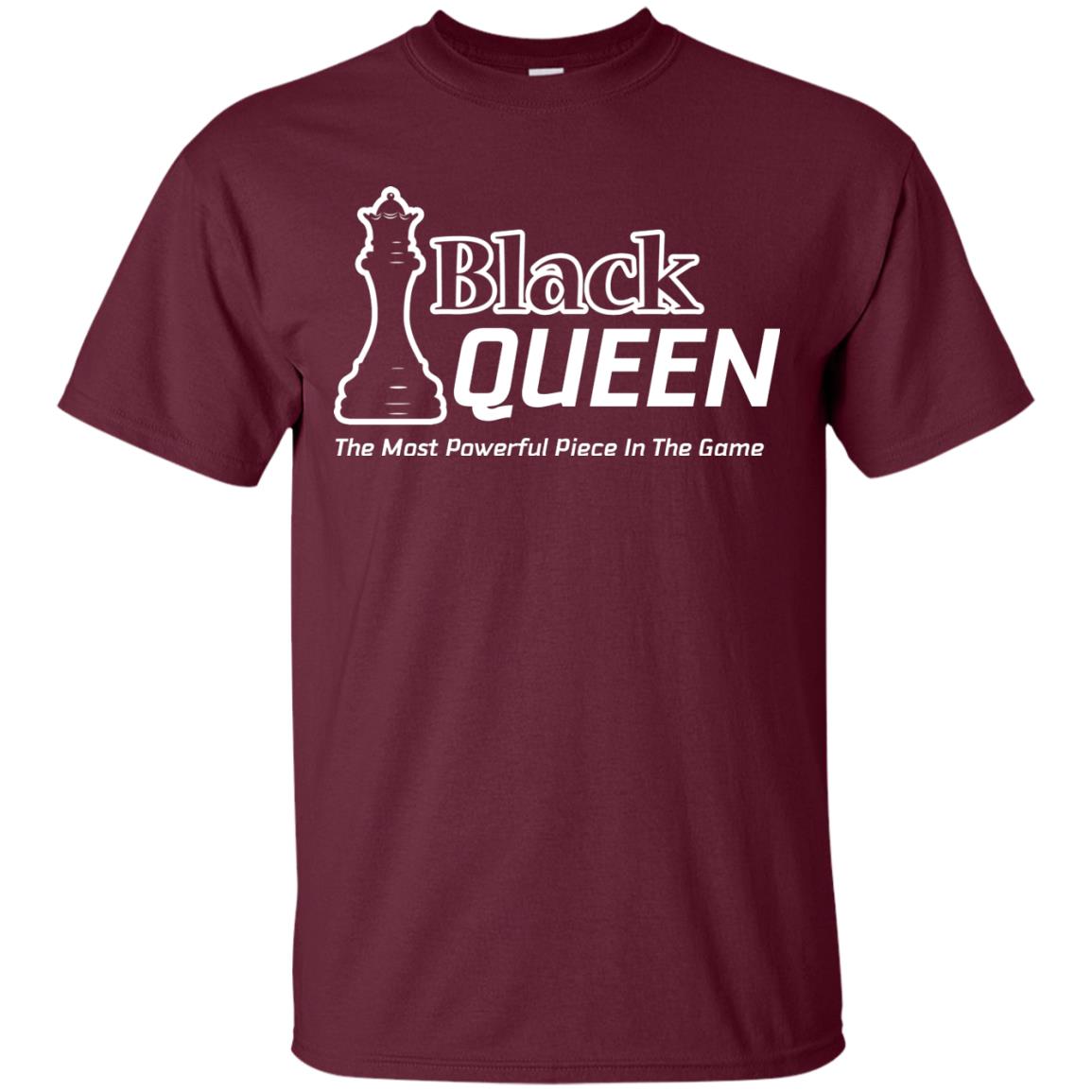 Black Queen Proud Black Woman African American T-shirt Maroon