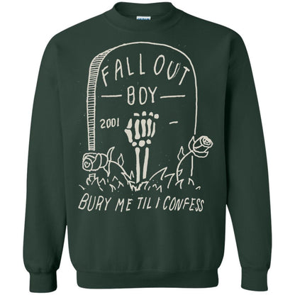 Fall Out Boy Bury Me Till I Confess T-shirt Forest Green