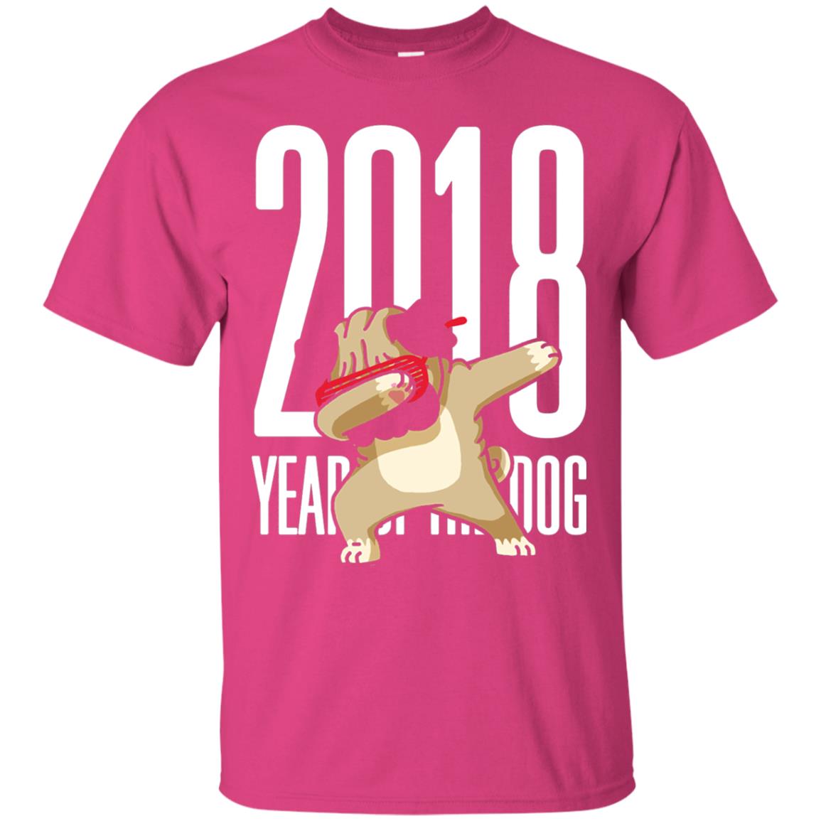 Dog Lover T-shirt 2018 Year Of The Dog Heliconia