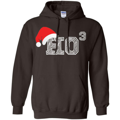 Christmas T Shirt Ho Ho Ho X 3 Third Power Dark Chocolate