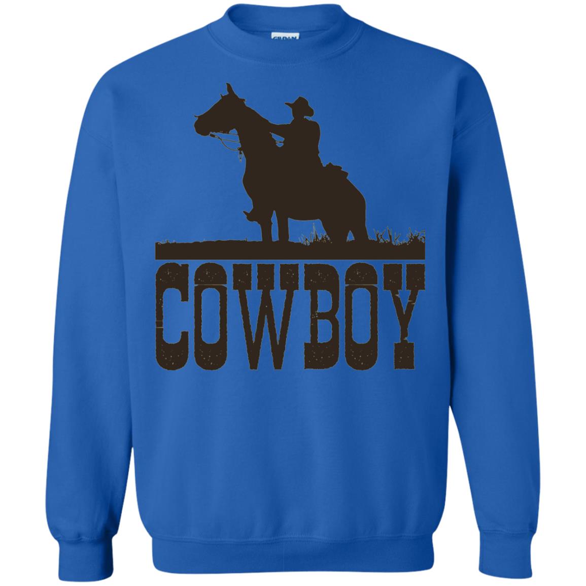 Horse Rider Western Cowboy T-shirt Royal
