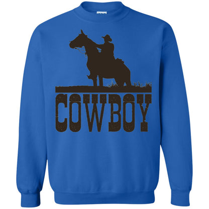 Horse Rider Western Cowboy T-shirt Royal