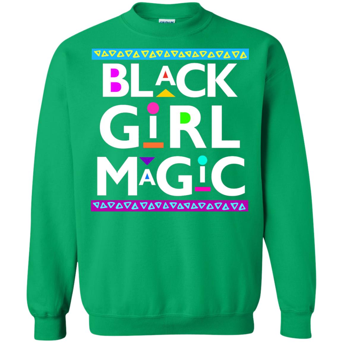 Black Girl Magic T-shirt Women_s Black History Irish Green