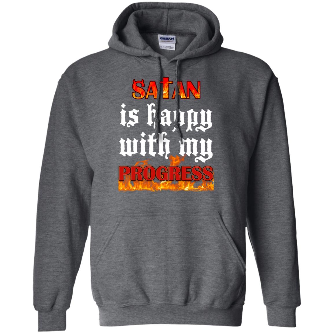Santa Is Happy With My Progress Shirt Dark Heather