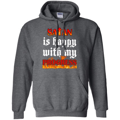 Santa Is Happy With My Progress Shirt Dark Heather