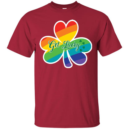 Lgbt T-shirt Shamrock Get Lucky Cardinal