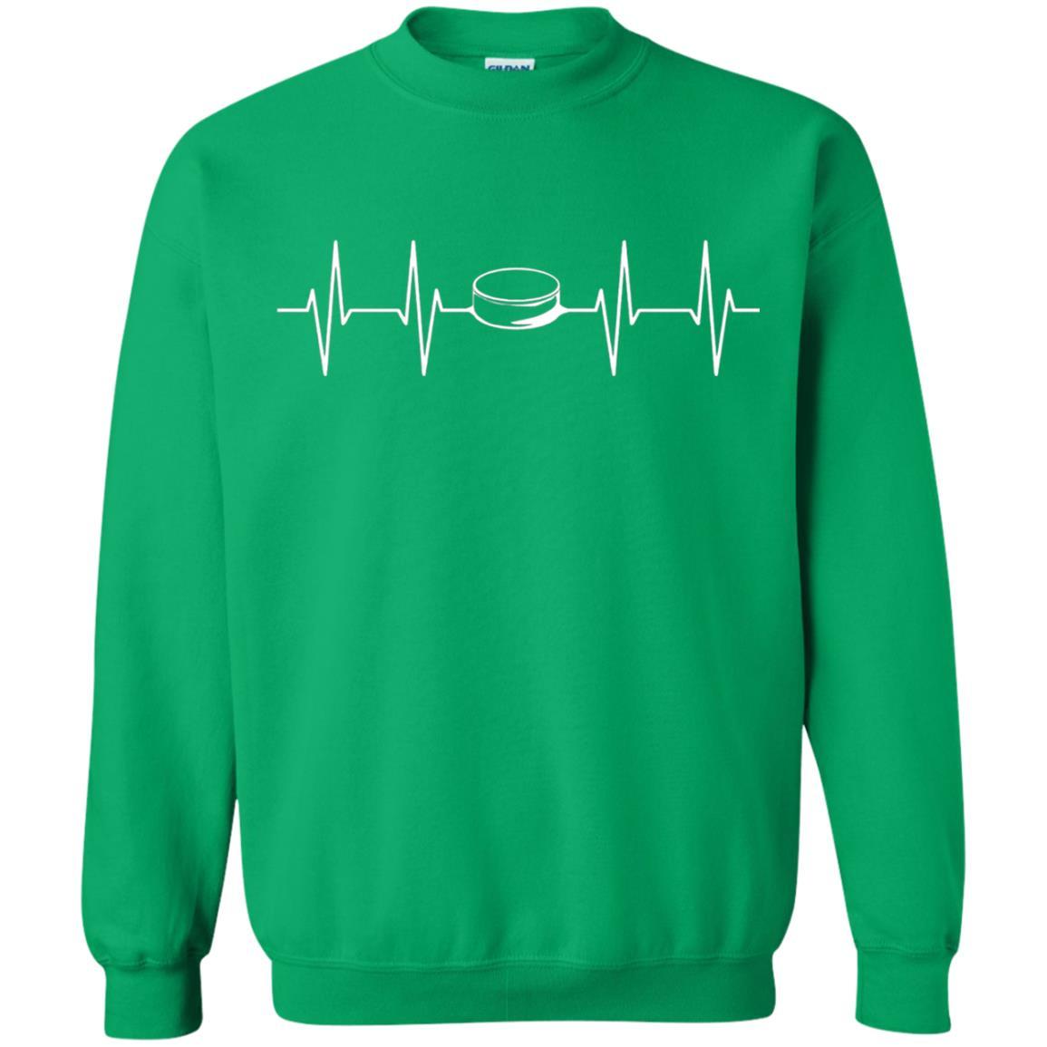 Heartbeat Puck Hockey T-Shirt Irish Green