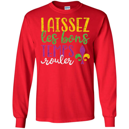 Mardi Gras T-shirt Laissez Les Bons Temps Rouler Red