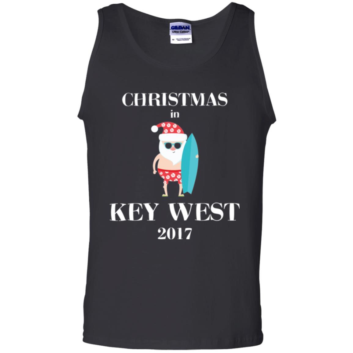 Family Vacation T-shirt Christmas In Key West 2017 Black