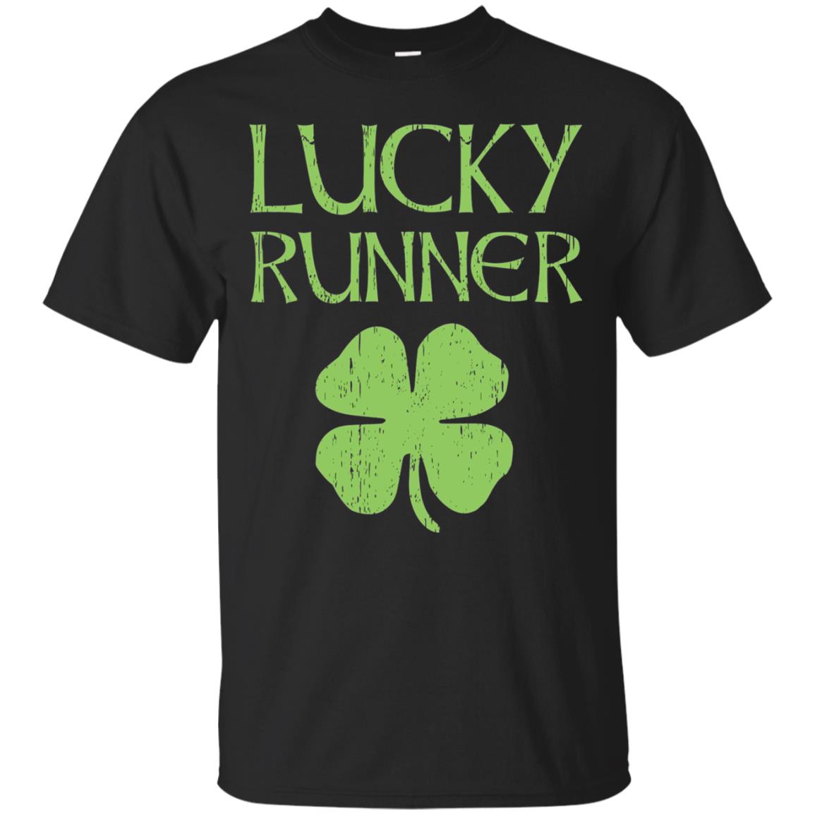 Irish Running Lucky Runners St. Patrick_s Day T-shirt Black