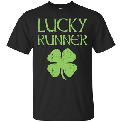 Irish Running Lucky Runners St. Patrick_s Day T-shirt Black