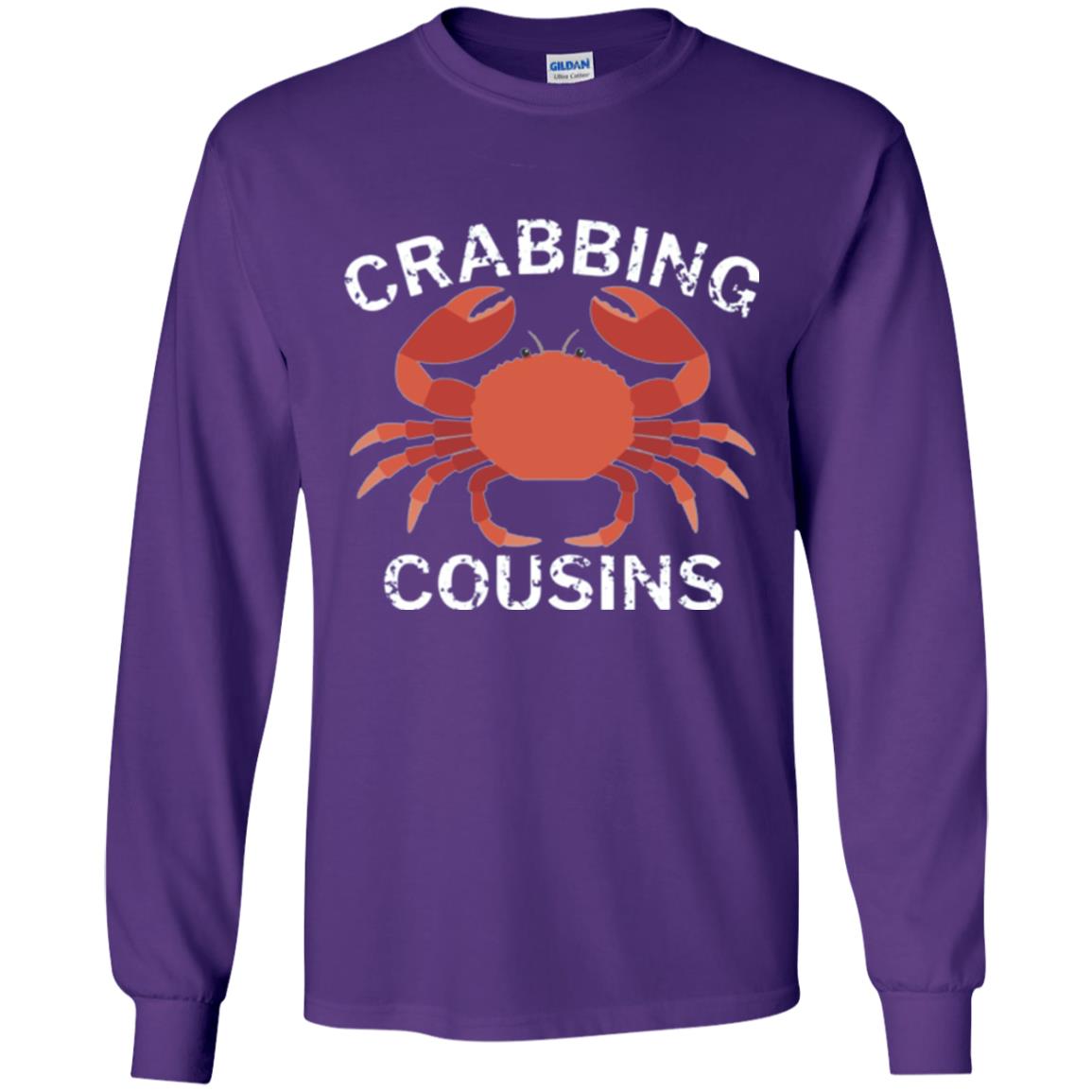 Fishing Lovers T-shirt Crabbing Cousins Purple