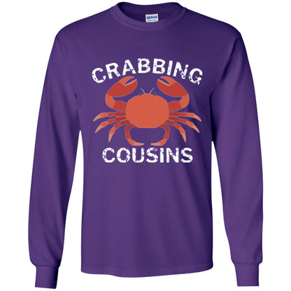 Fishing Lovers T-shirt Crabbing Cousins Purple