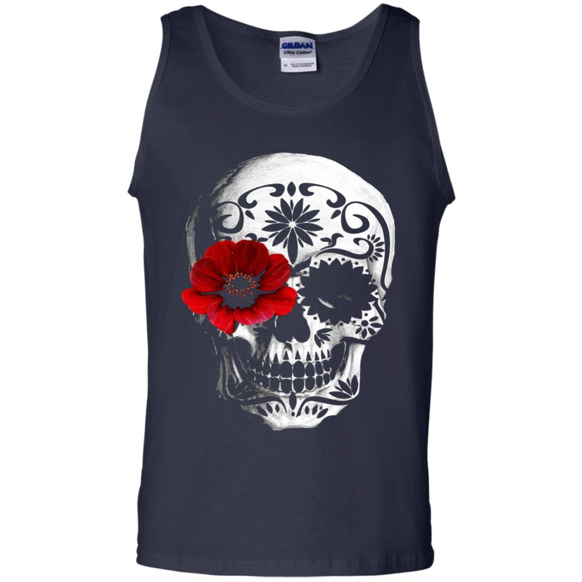 Day Of The Dead Sugar Skull Cinco De Mayo Shirt Navy