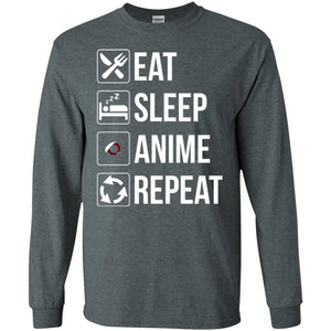 Anime Lovers T-shirt Eat Sleep Anime Repeat