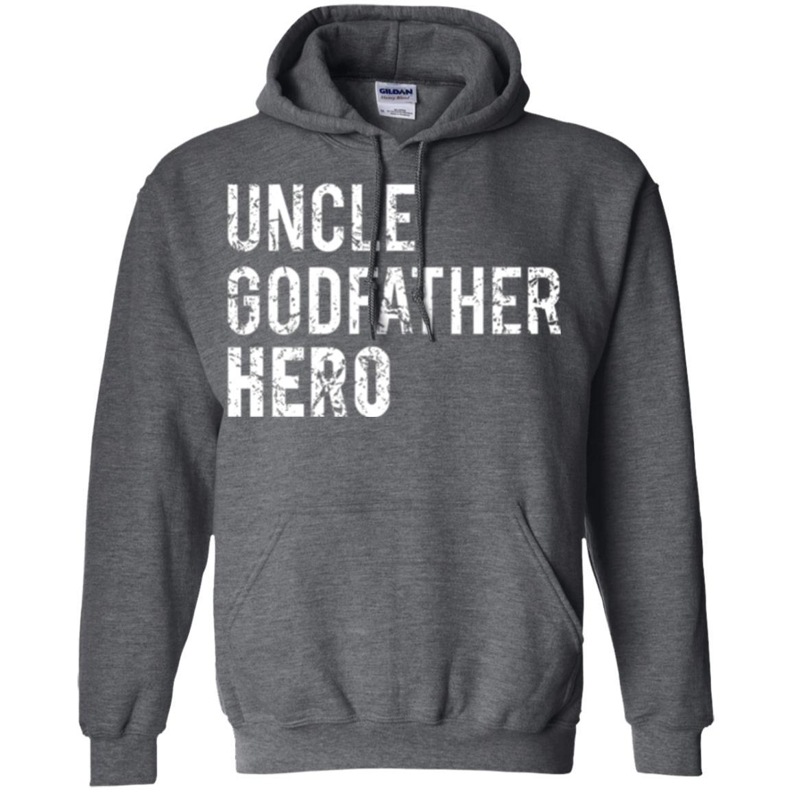 Family T-shirt Uncle Godfather Hero Dark Heather