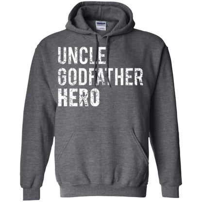 Family T-shirt Uncle Godfather Hero Dark Heather