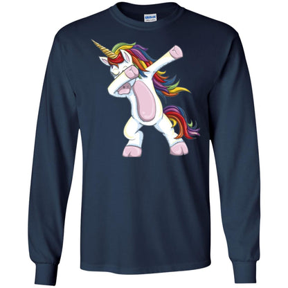 Dabbing Unicorn T-shirt Navy