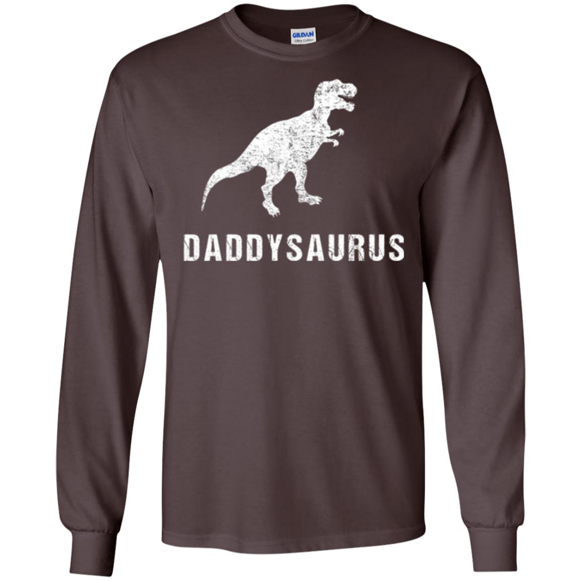 Dad T-shirt Daddysaurus Dark Chocolate
