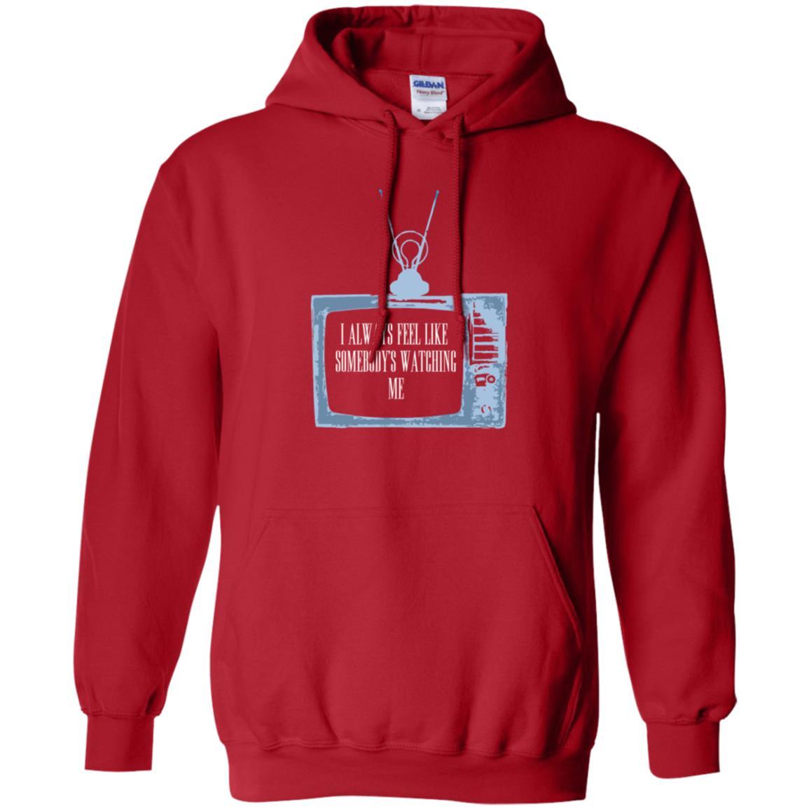 I Always Feel Like Somebody's Watching Me T-shirt Red