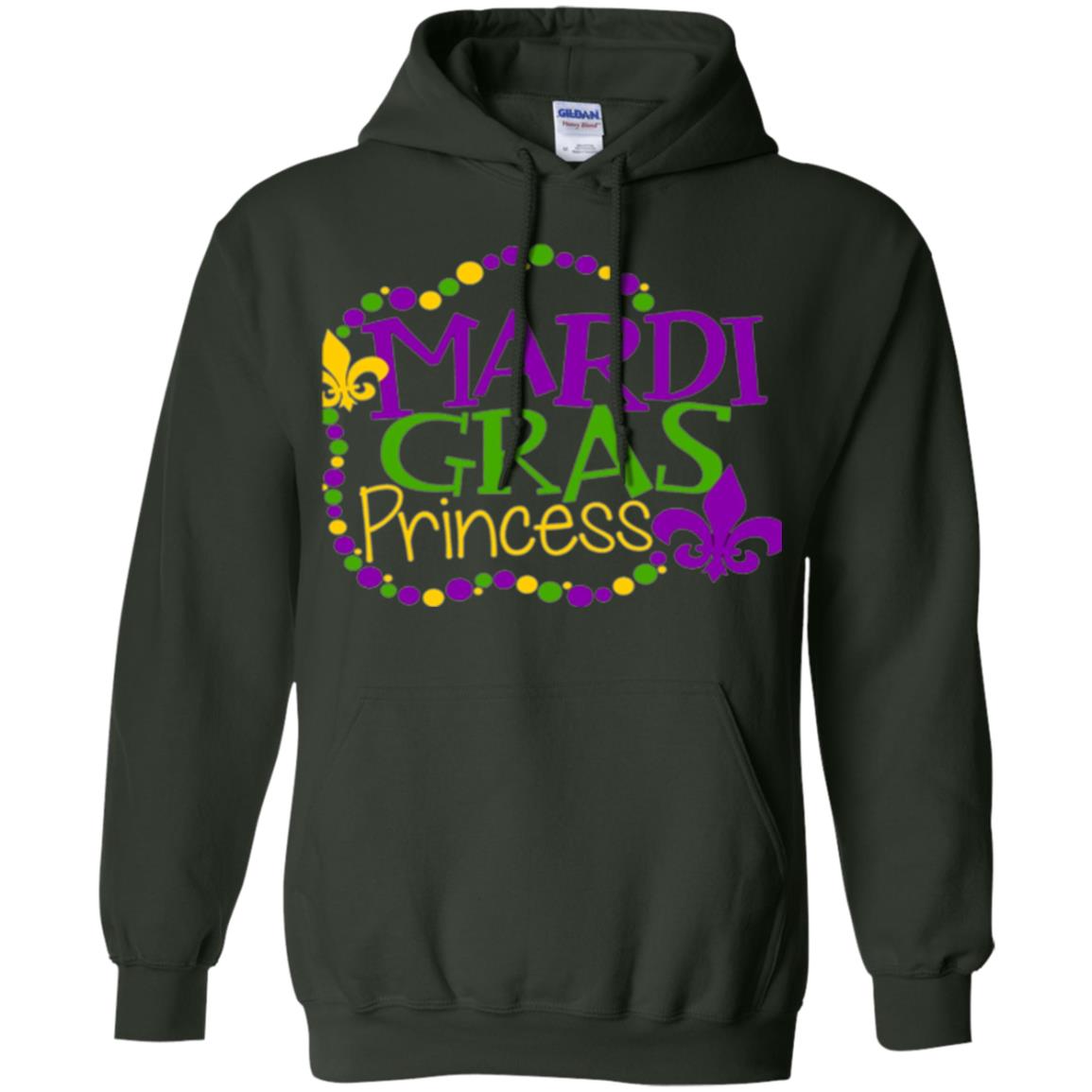 Mardi Gras Princess T-shirt Forest Green