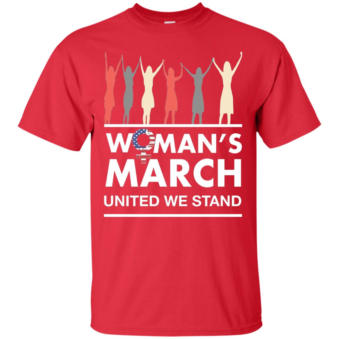 Women_s Right T-shirt Women_s March United We Stand Red