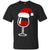 Twinkle Red Wine Glass Santa Hat X-mas Gift ShirtG200 Gildan Ultra Cotton T-Shirt