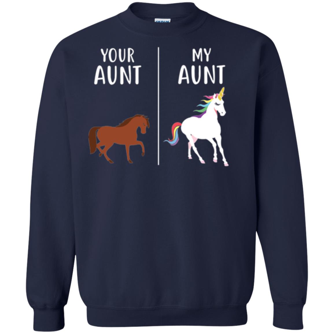 Unicorn T-shirt Your Aunt My Aunt Navy