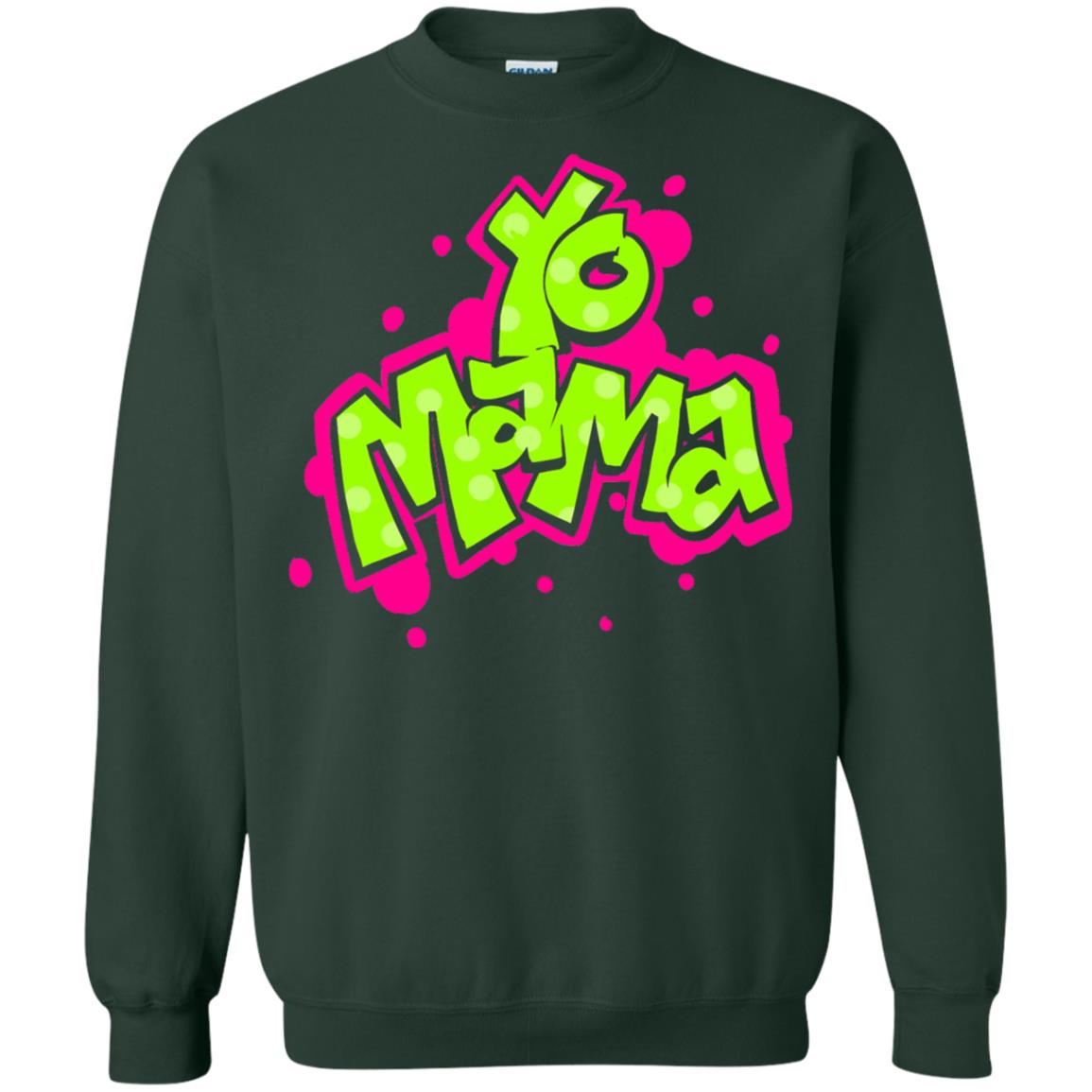 Yo Mama Fresh Princes Style 90s Hip Hop Party T-shirt Forest Green