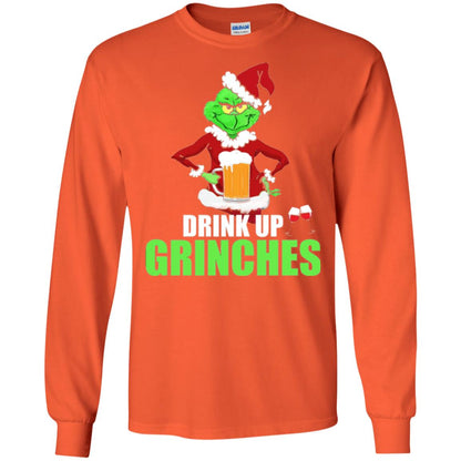 Christmas T-shirt Drink Up Grinches Orange