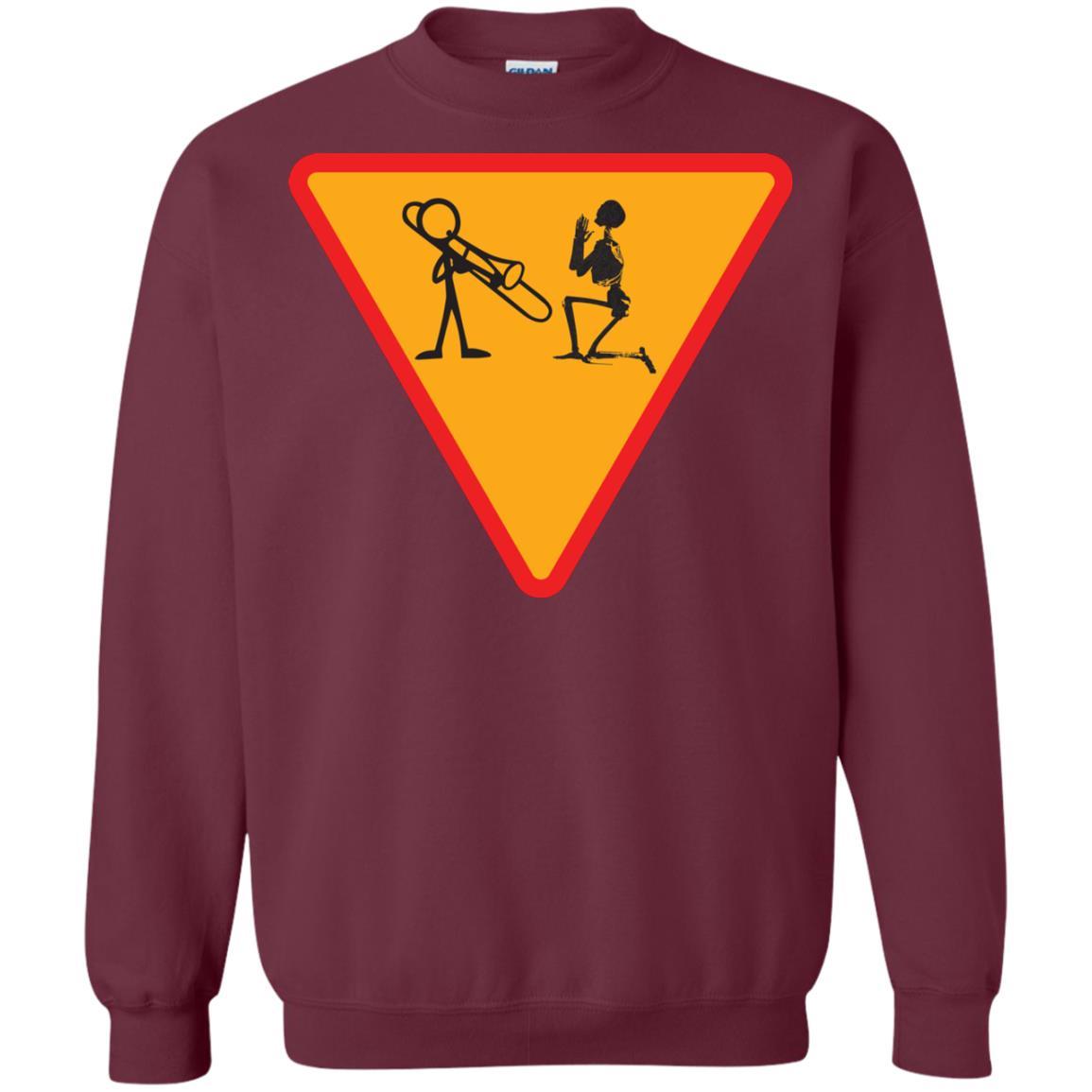 Trombone Lovers T-Shirt Funny Trombone Maroon