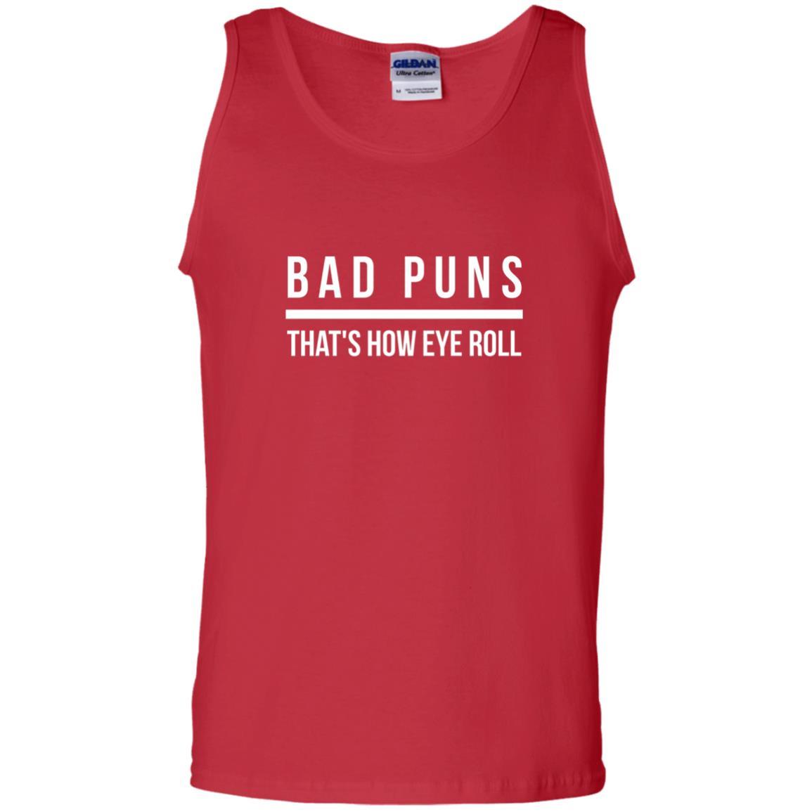 Student T-shirt Bad Puns That's How Eye Roll Red