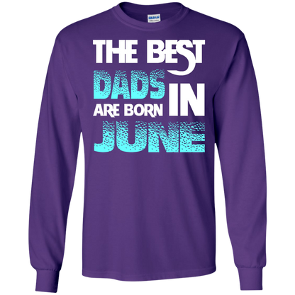 Daddy T-shirt The Best Dads Are Born In June Purple